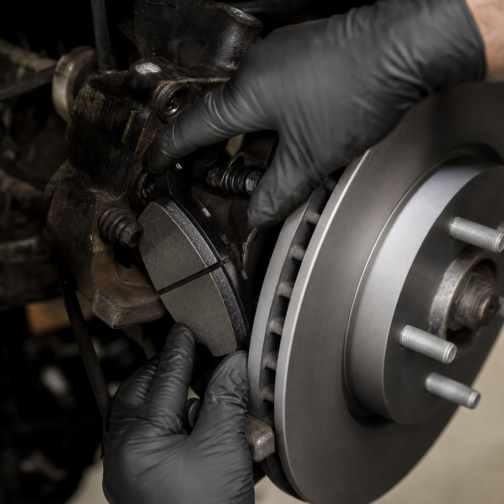 brake service work at Bayly Auto