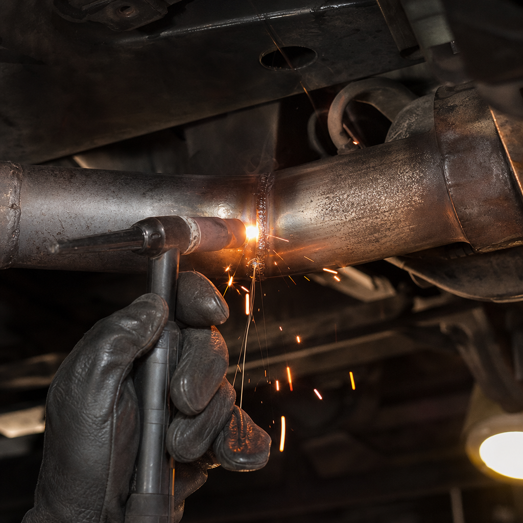 exhaust work work at Bayly Auto
